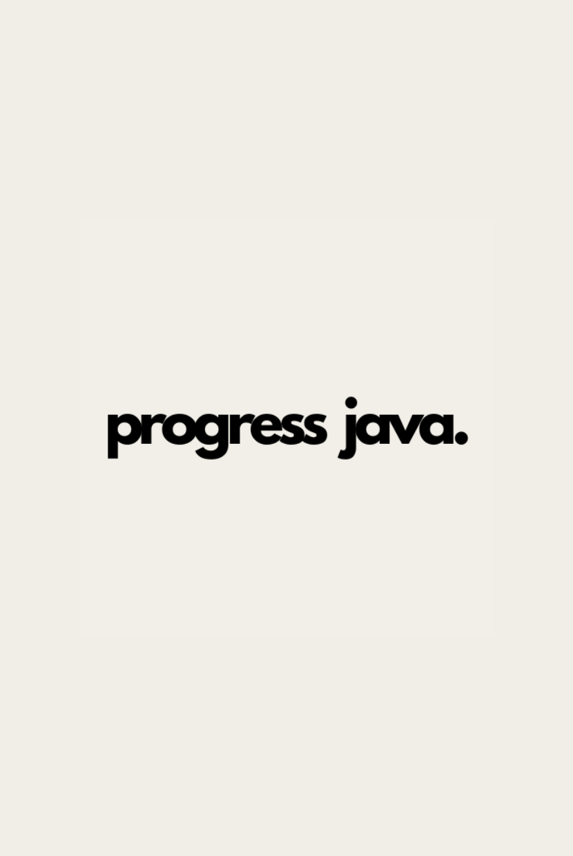 Progress Java - A Java learning platform.
