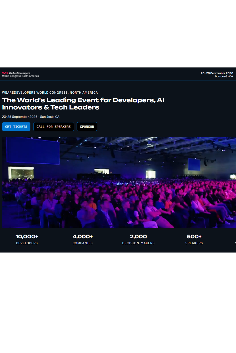 WeAreDevelopers Tech Talk Sep 2026